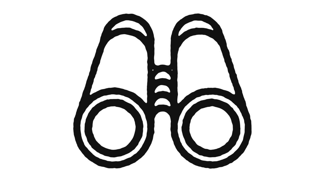 Vision Icon Animation Footage & Alpha Channel