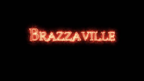 brazzaville escrito con fuego. bucle