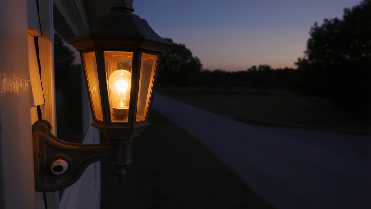 Outdoor Porch Light Turning On at Dusk