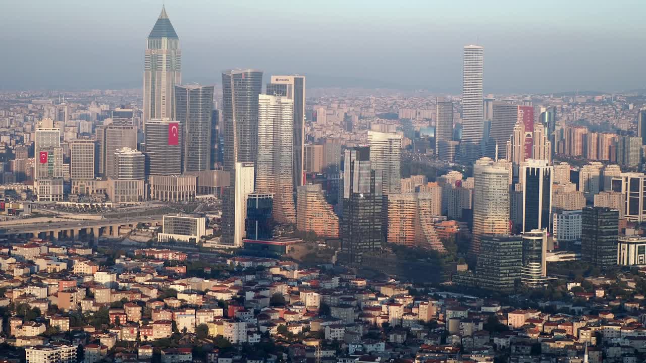 Cityscape of Istanbul with Skyscrapers