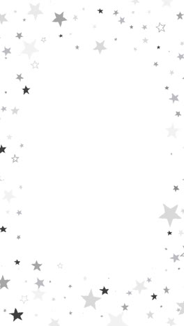 an animation of flat design silver stars background