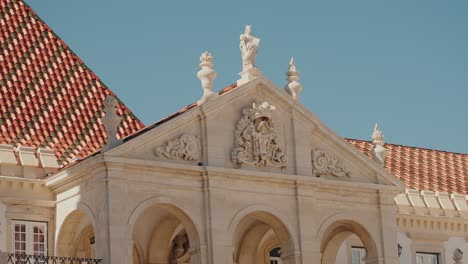 close-up of ornate stone facade of historical building