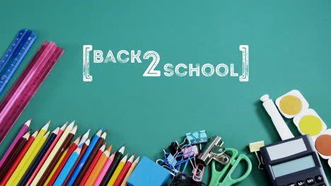 digital generated video of back to school 4k