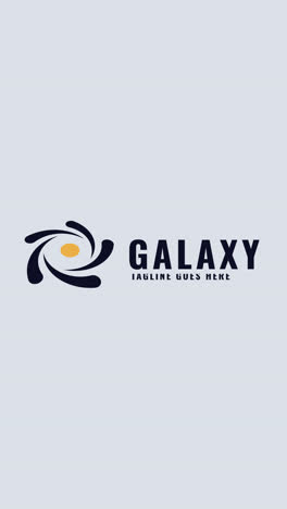 galaxy logo design with tagline