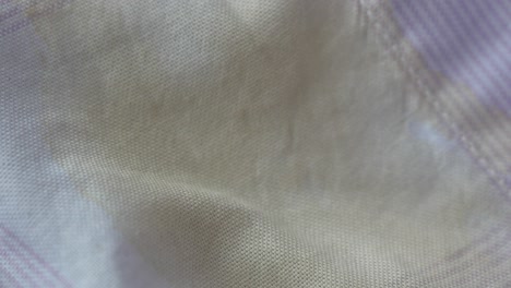 close-up of a white and pink striped fabric