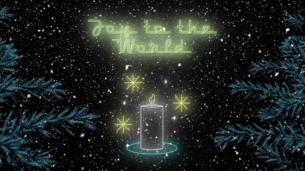 ⁇ 불과 눈이 떨어지는 크리스마스에 세계에 기 ⁇ 의 애니메이션 텍스트