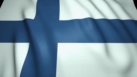 waving realistic finland flag, 4k background, loop animation