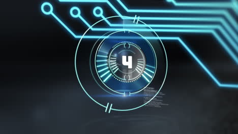 animation of scope scanning over network of connections