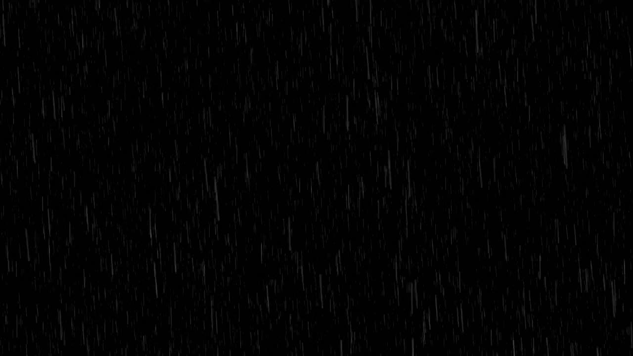 4k rainy black background, video overlay