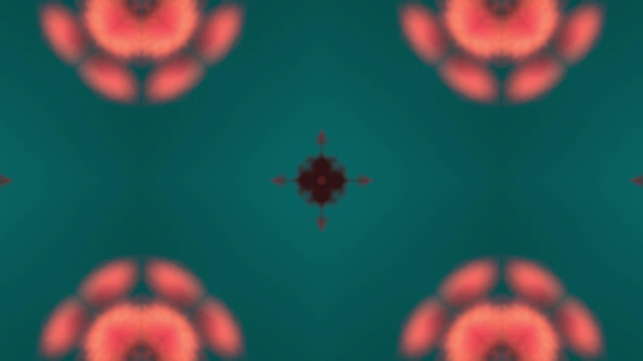 caleidoscoop corona virus ontspannende mandala in een lus