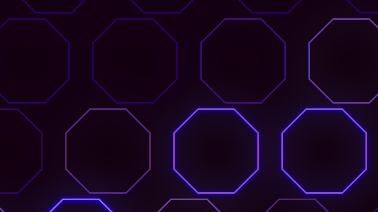 patrón hexagonal azul brillante en fondo negro