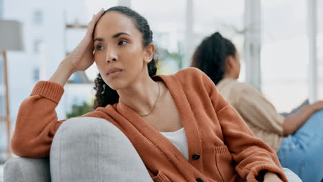 lesbian couple, divorce and conflict in separation