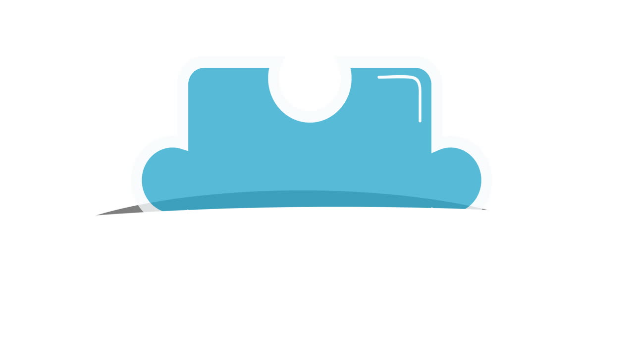 ⁇  배경 에 있는 파란색 퍼즐 조각 의 애니메이션