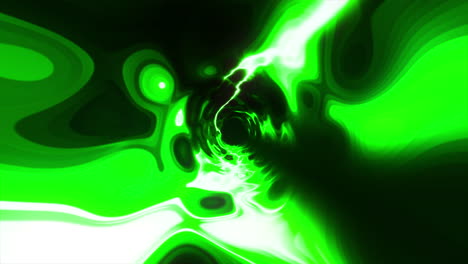 abstract green wormhole tunnel