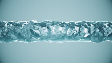 abstract blue glass liquid cylinder background loop with alpha channel matte