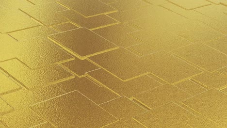 abstract geometric golden backgroundfoil tiles texture seamless loop background 3d rendering