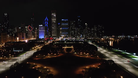 Malerischer-Blick-Auf-Chicago-Bei-Nacht