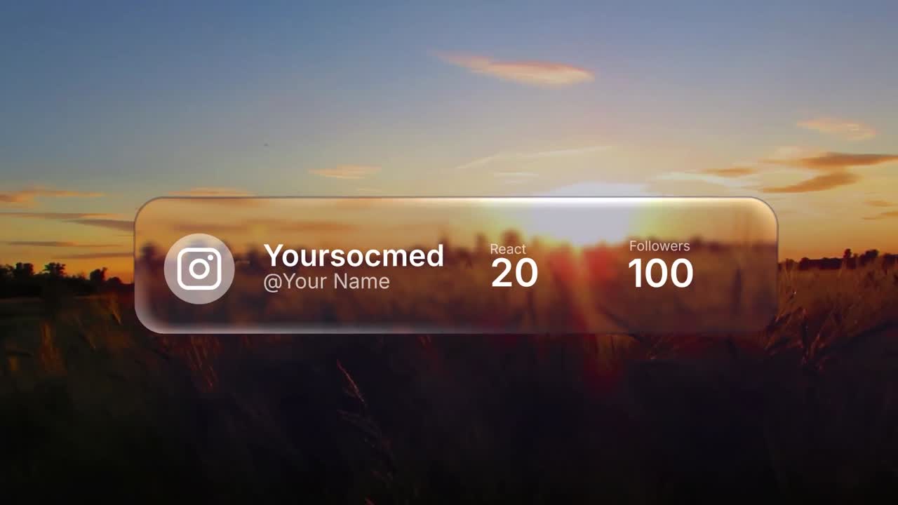Flydende Glas Widgets After Effects