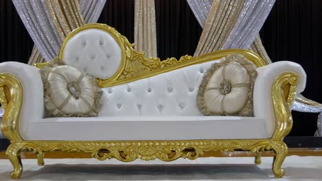 shot of elegant sofa for wedding reception