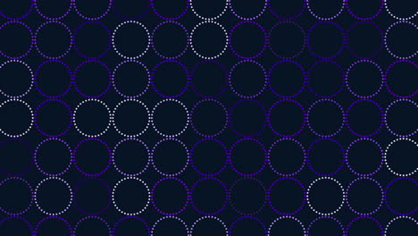 circular green pattern on black background with connected circles