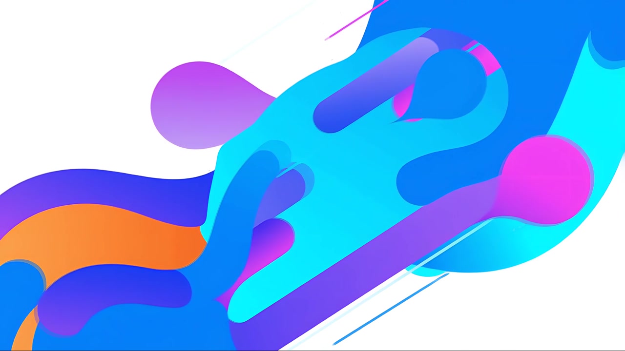 Fond animé abstrait et coloré 4K