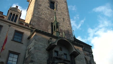 astronomical tower clock in old town square of prague