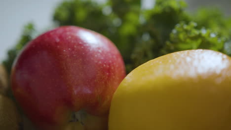 assortment of fruit on a cutting board