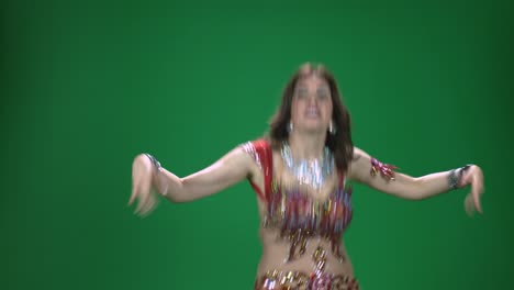 belly dancer part f with green screen