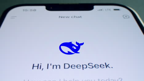 la interfaz de la aplicación de chat de deepseek