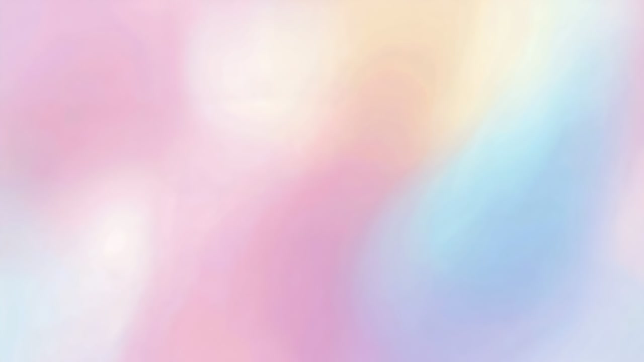 Skiftende abstrakt pastelgradient blødgøres over hele billedrammen efter subtile lyspulser.