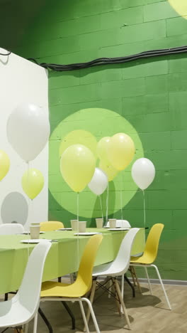 green room party decor
