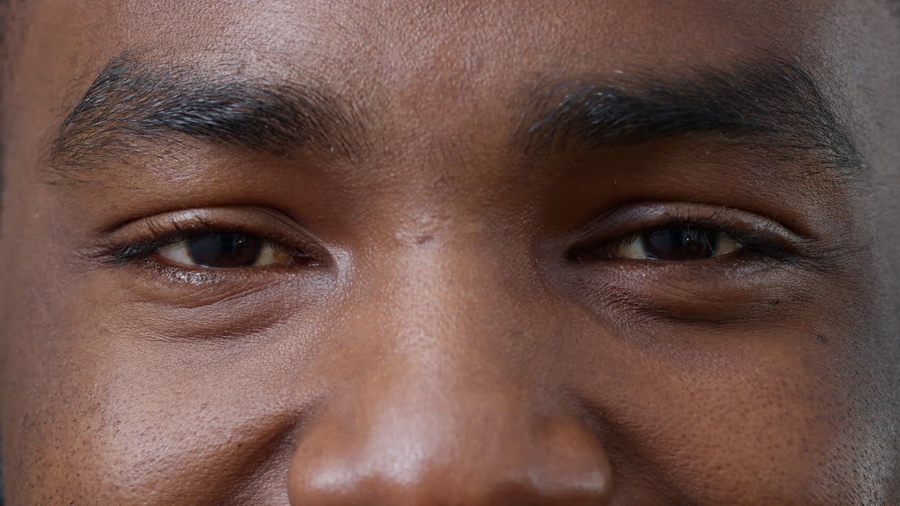 Macro shot collage of different people showing candid smile