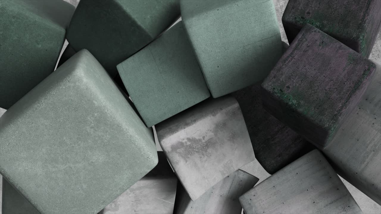 cubos de hormigón abstractos