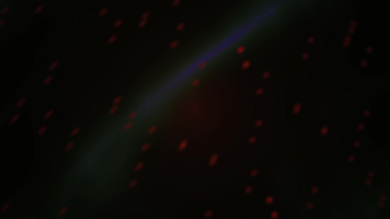 Dynamic Abstract Background with Red Particles and Light Beams