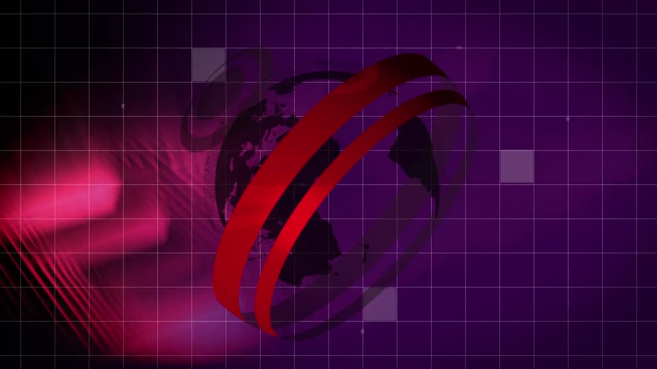 animación del globo y los cuadrados parpadeantes sobre la cuadrícula