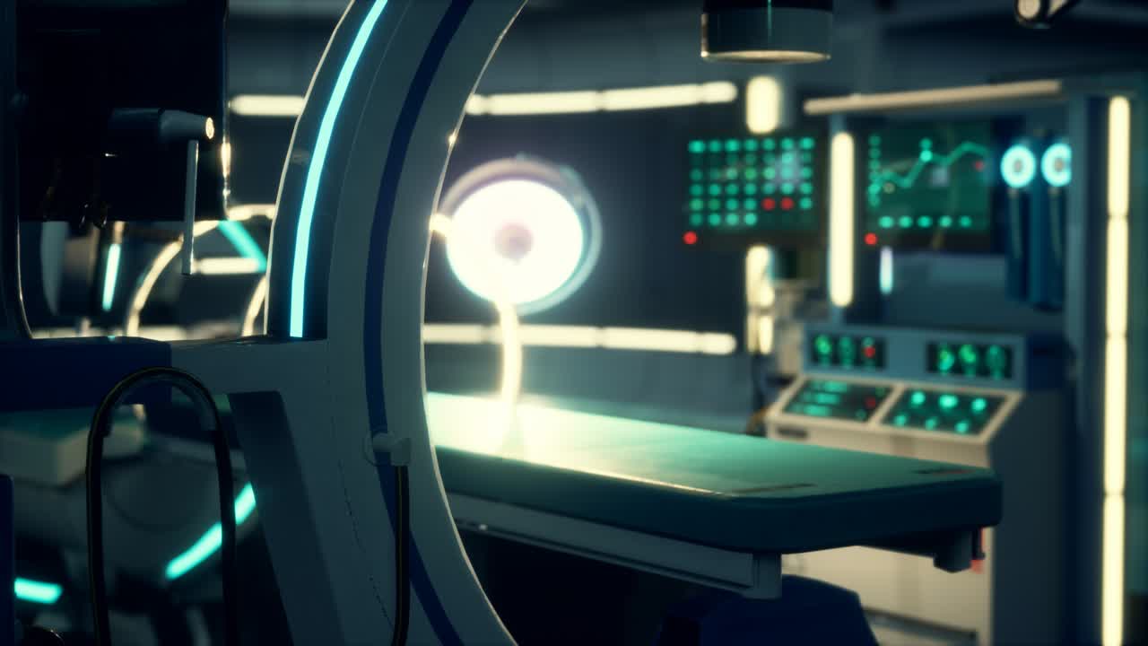 미래의 과학적 mri 스캐너 병원의 의료 장비