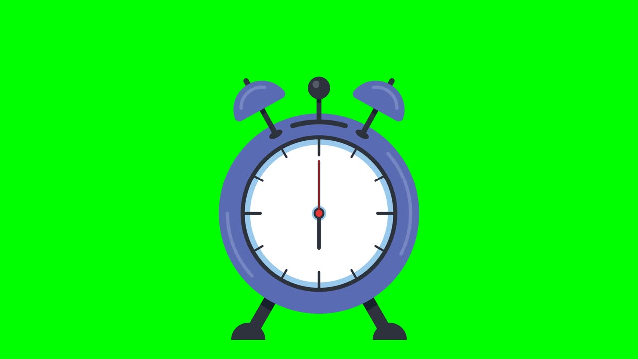 Animation of ringing alarm clock.