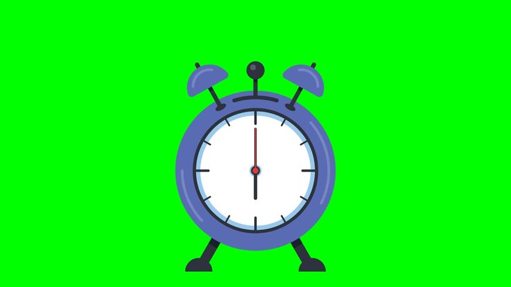 Animation of ringing alarm clock.