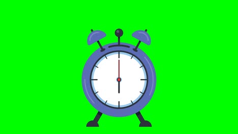 animación de un despertador que suena.