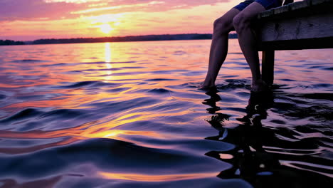 sunset at the lake