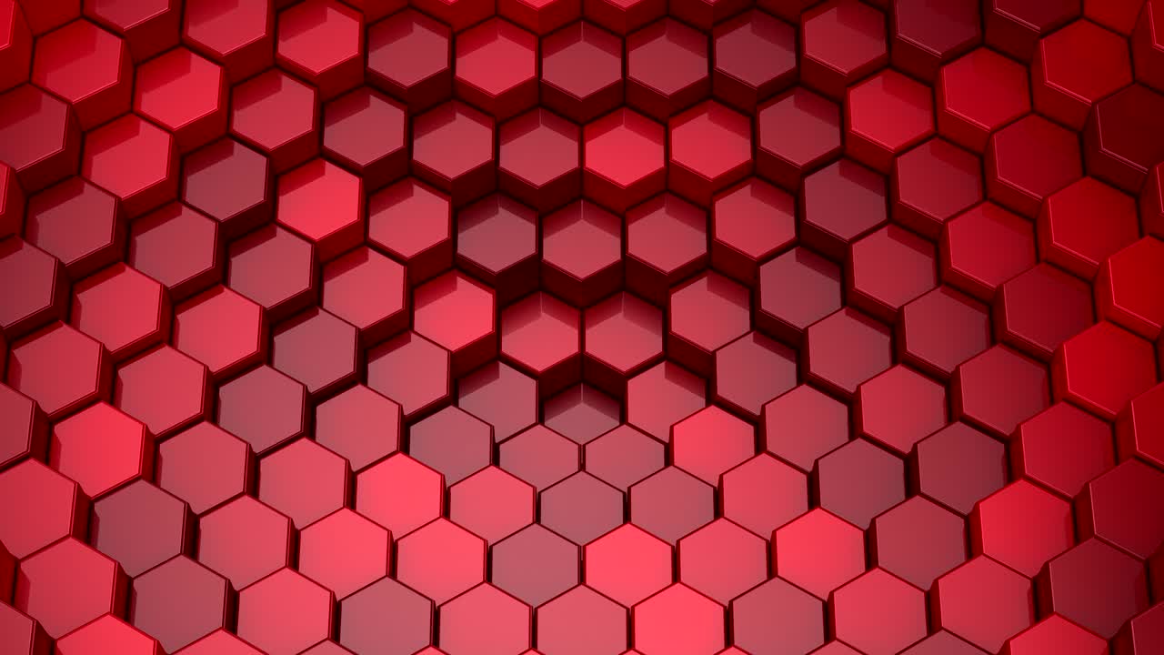 los hexágonos forman una onda