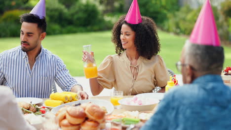 celebración de cumpleaños en familia