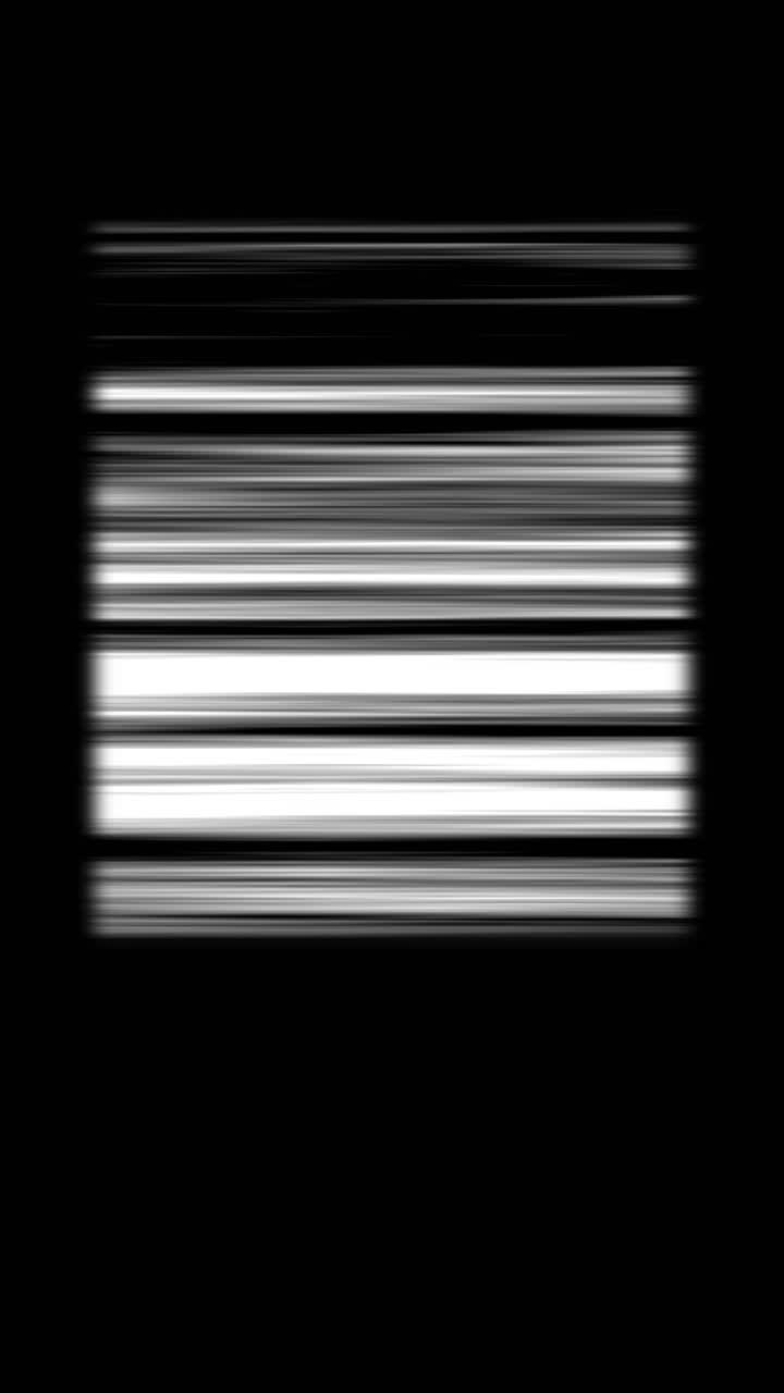 Digitaler Glitch Scanlinien Animation auf schwarzem Hintergrund