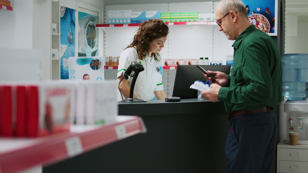 Customer at Pharmacy Counter