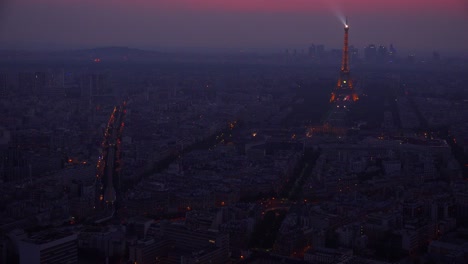 Gorgeous-high-angle-view-of-the-Eiffel-Tower-and-Paris-at-night