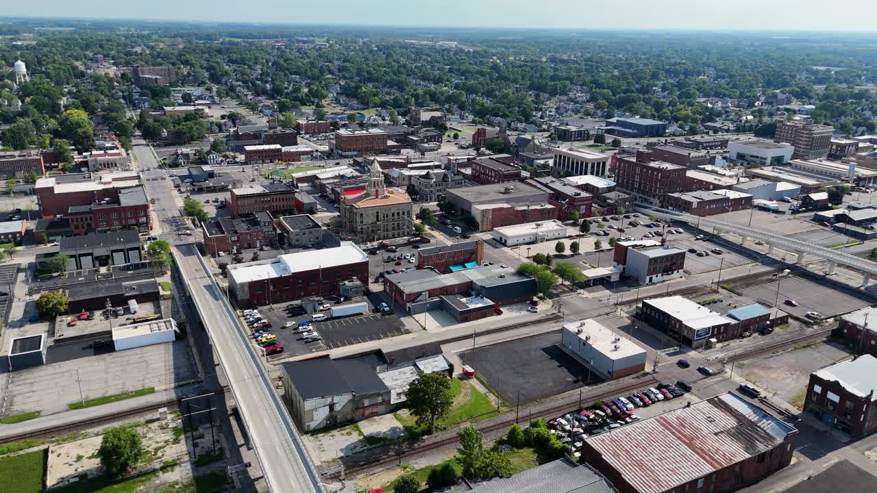 Marion Ohio Centro - Drone aereo -