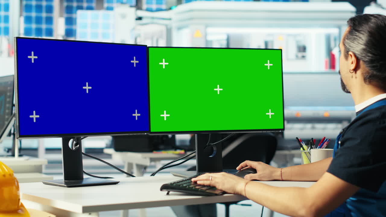 especialista en la investigación de nuevos materiales fotovoltaicos mediante el uso de maquetes de pc, primeros planos
