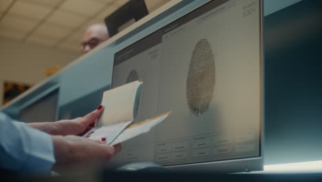 fingerprint scanning and verification process