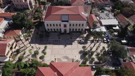 Vista-Aérea-Del-Centro-Suzanne-Dellal-Para-Danza-Y-Teatro-En-El-Barrio-Neve-Tzedek-De-Tel-Aviv