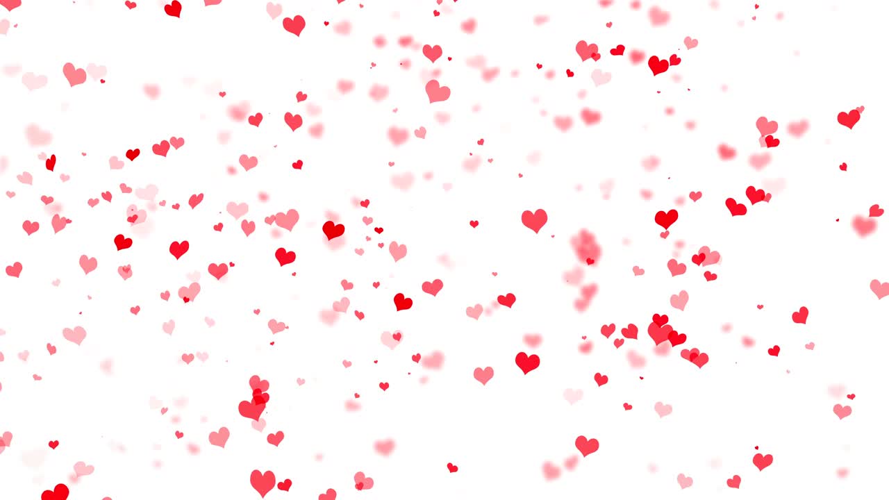 Sfondo di San Valentino con cuori volanti